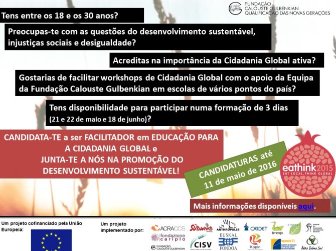 Jovens facilitadores em Educação para a Cidadania Global