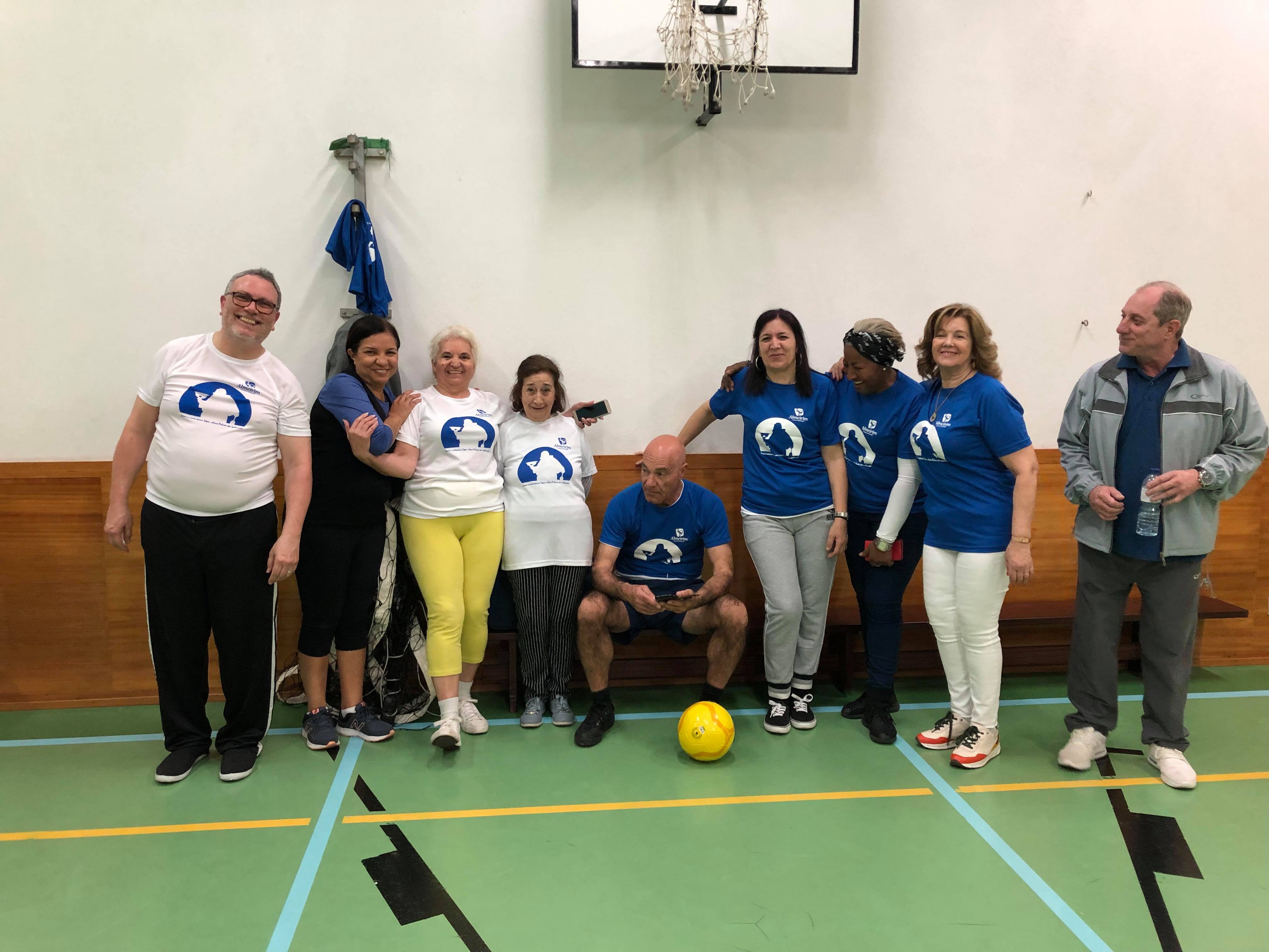 Foto da equipa de Walking Football